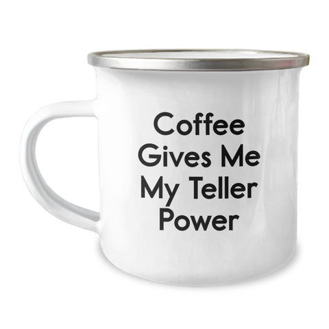Image of Teller Power Gifts from Friends, Unique Camping Mugs for Teller Enthusiasts, Funny Coffee Quote, Graduation Gifts for Women - Image 1