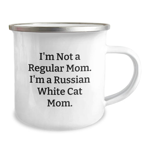 Image of Funny Russian White Cat Mom Camping Mug Gifts from Friends and Family for Russian White Cat Lovers Christmas Unique Presents - Image 2