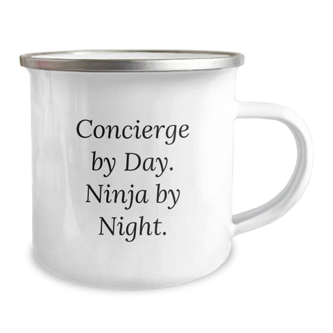 Image of Concierge By Day. Ninja By Night. - Funny Camping Mug Gifts for Family, Friends, or Coworkers on Birthday - Image 2
