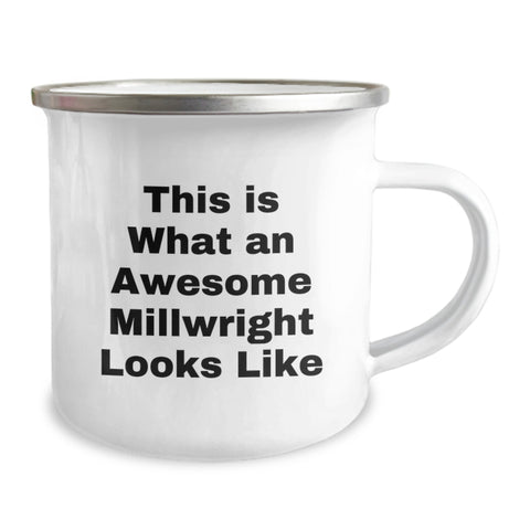 Image of Funny Millwright Gifts from Men for Valentine's Unique Gifts - This Is What An Awesome Millwright Looks Like - Camping Mug for Him - Image 2