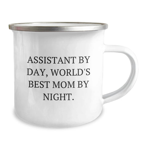 Image of Assistant By Day World's Best Mom By Night Funny Graduation Camping Mug Gifts from Mom to Assistant - Image 2