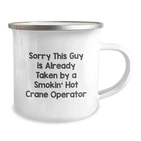 Image of Funny Crane Operator Camping Mug - Gifts for Crane Operator Friends - Image 2