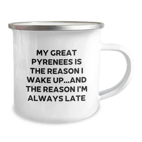 Image of Funny Great Pyrenees Dog Dad Gifts for Men - Great Pyrenees Camping Mug - Valentine's Unique Gifts from Son, Daughter, or Friends - Image 2