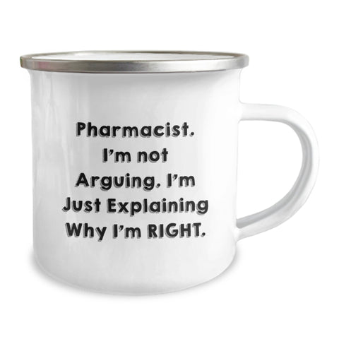 Image of Funny Pharmacist Gifts for Men, Christmas Unique Mugs, Camping Mug, 'I'm Not Arguing. I'm Just Explaining Why I'm Right.' - Gifts from Friends for Coworkers - Image 2