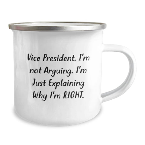Image of Funny Vice President Gifts from Friends for Men, Vice President Camping Mug, Explaining Why I'm Right, Valentine's Surprise - Image 2