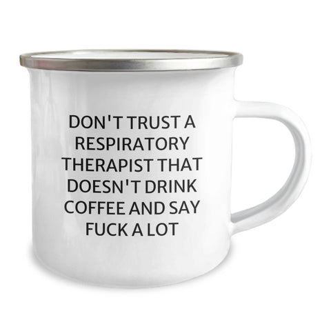 Image of Funny Coffee Lover Gifts for Respiratory Therapist Friends, Camping Mugs for Christmas Unique Presents from Men to Women Coworkers - Image 2