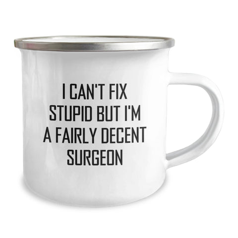 Image of Funny Surgeon Gifts for Him - I'm A Decent Surgeon, Christmas Unique Mugs from Friends for Men - Image 2