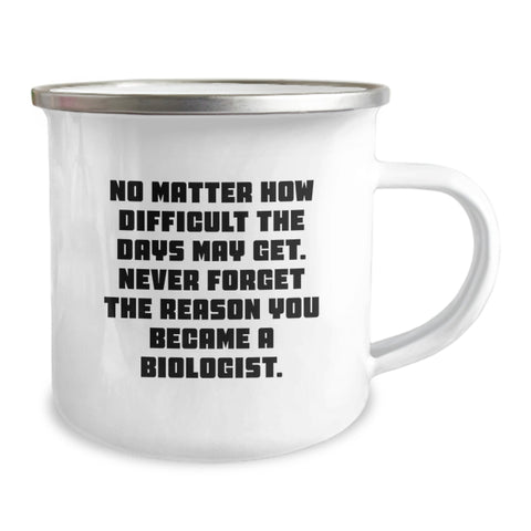 Image of Funny Biologist Gifts - Motivational Camping Mug for Biologists - Christmas Unique Gifts from Friends for Biologist Men - Image 2