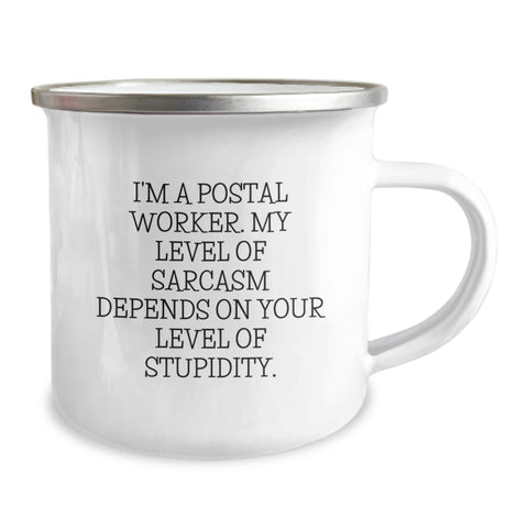 Image of Funny Postal Worker Camping Mug Gifts for Men from Friends and Family on Christmas - Image 2