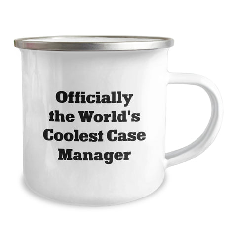 Image of Funny Gifts from Men to Case Manager Friends for Valentine's Unique Coffee Mugs - Officially The World's Coolest Case Manager - Image 2