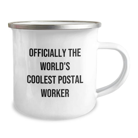 Image of Funny Gifts from Friends for the World's Coolest Postal Worker, Camping Mug for Birthday Unique Gifts, Postal Worker Lover - Image 2