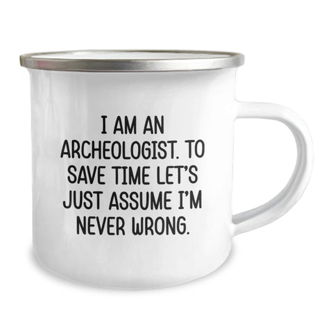 Image of Funny Archeologist Birthday Unique Gifts from Friends for Archeologist Camping Mug - Image 2