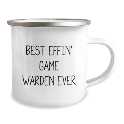 Image of Funny Game Warden Gifts from Men - Best Effin' Game Warden Ever Camping Mug for Game Wardens - Unique Christmas Unique Gifts for Men - Image 2