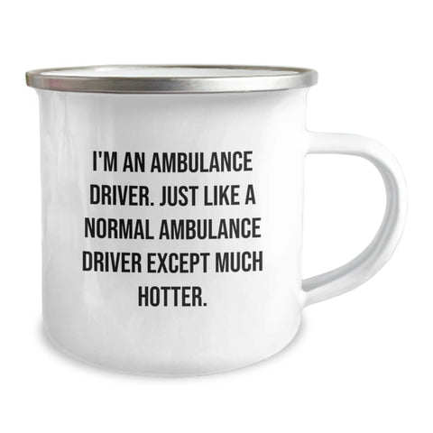 Image of Ambulance Driver Funny Gifts from Family to Ambulance Driver Men Camping Mug, Unique Graduation Gifts for Ambulance Driver Friends - Image 2