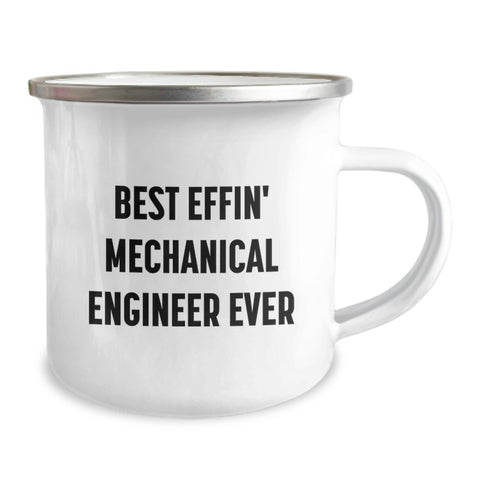 Image of Funny Quote Mechanical Engineer Gifts from Dad for Best Effin' Mechanical Engineer Ever, Camping Mug for Men, Unique Gift for Father's Day - Image 2