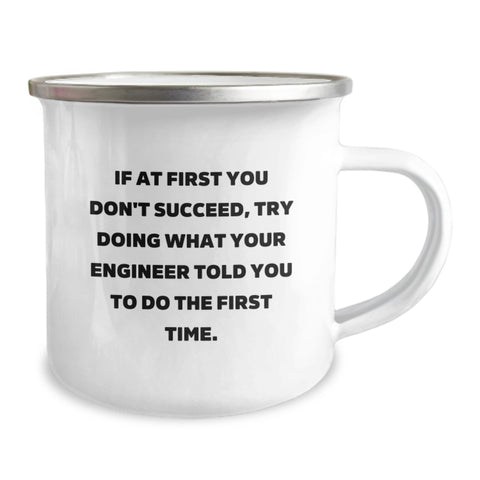 Image of Funny Engineer Gifts from Men to Engineer Friends Birthday Unique Camping Mug - Image 2