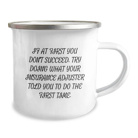 Image of Insurance Adjuster Camping Mug Gifts for Men, Funny Quote, Unique Mother's Day Unique Gifts from Family - Image 2