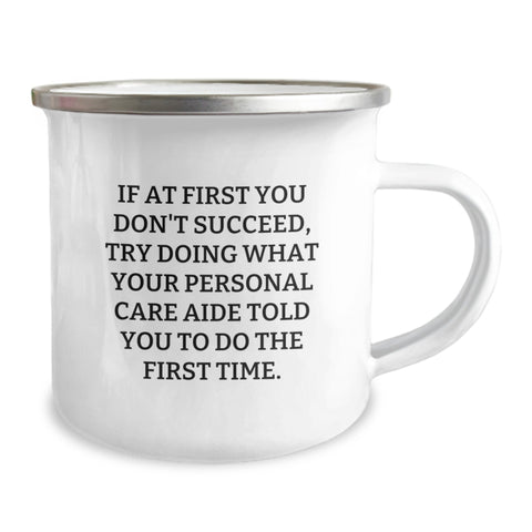Image of Funny Personal Care Aide Gifts for Mom - Personal Care Aide Encouragement Quote Camping Mug, Gifts from Family, Mother's Day Unique Gifts - Image 2