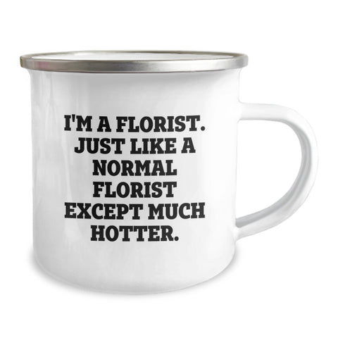 Image of Gifts from Florists for Graduates, Funny Camping Mug with Quirky Quote, 12 oz Stainless Steel with Enamel Finish - Image 2