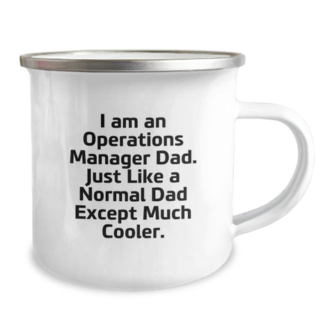 Image of Funny Operations Manager Dad Camping Mug Gifts for Operations Manager Men Birthday Unique Gifts from Family - Image 2