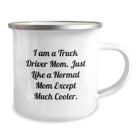 Image of Gifts from Men to Truck Driver Dad on Father's Day - Camping Mug for Trucking Enthusiasts - Funny Truck Driver Mom Quote - Image 2