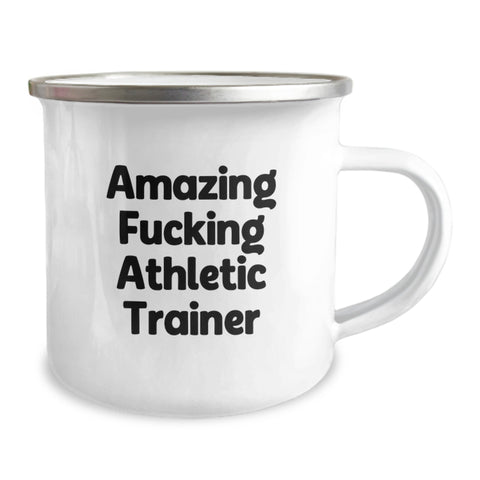 Image of Gifts from Friends and Family for Amazing Athletic Trainer Graduation Unique Mugs, Stainless Steel Camping Mug with Funny Quote, 12 oz Capacity, Inspirational and Encouraging Design for Men or Women - Image 2