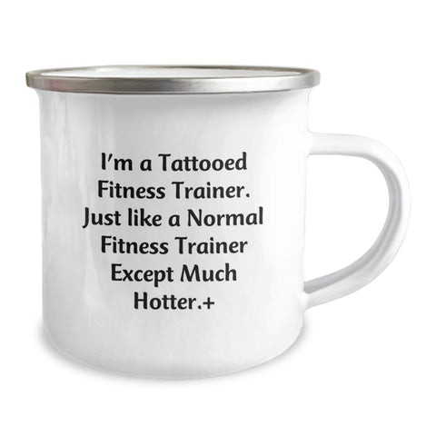 Image of Funny Fitness Trainer Gifts from Friends - Unique Camping Mug for Fitness Trainer Men, Funny Graduation Unique Gifts, Funny Fitness Trainer Mug - Image 2