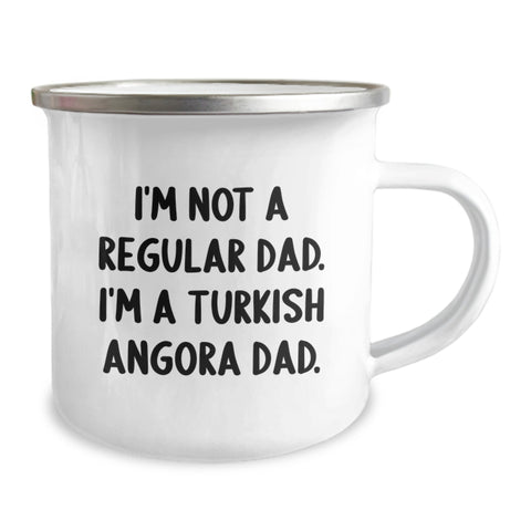 Image of Funny Turkish Angora Cat Camping Mug Gifts from Dad to Graduation - Image 2