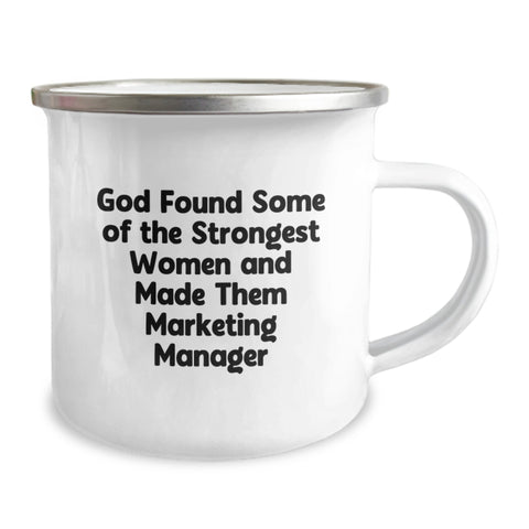 Image of Marketing Manager Gifts from Friends, Unique Graduation Gifts for Marketing Manager, Funny Camping Mug - Image 2
