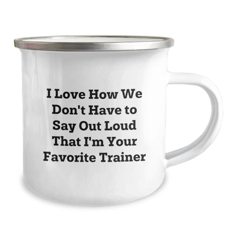 Image of Funny Trainer Gifts from Friends - Birthday Unique Gifts for Men, Women, or Coworkers, I Love Trainer Mug - Image 2