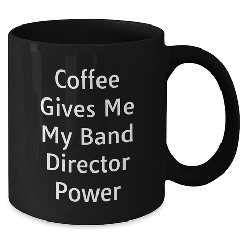 Image of Funny Band Director Gifts from Dad to Band Director, Black Coffee Mug for Father's Day - Additional