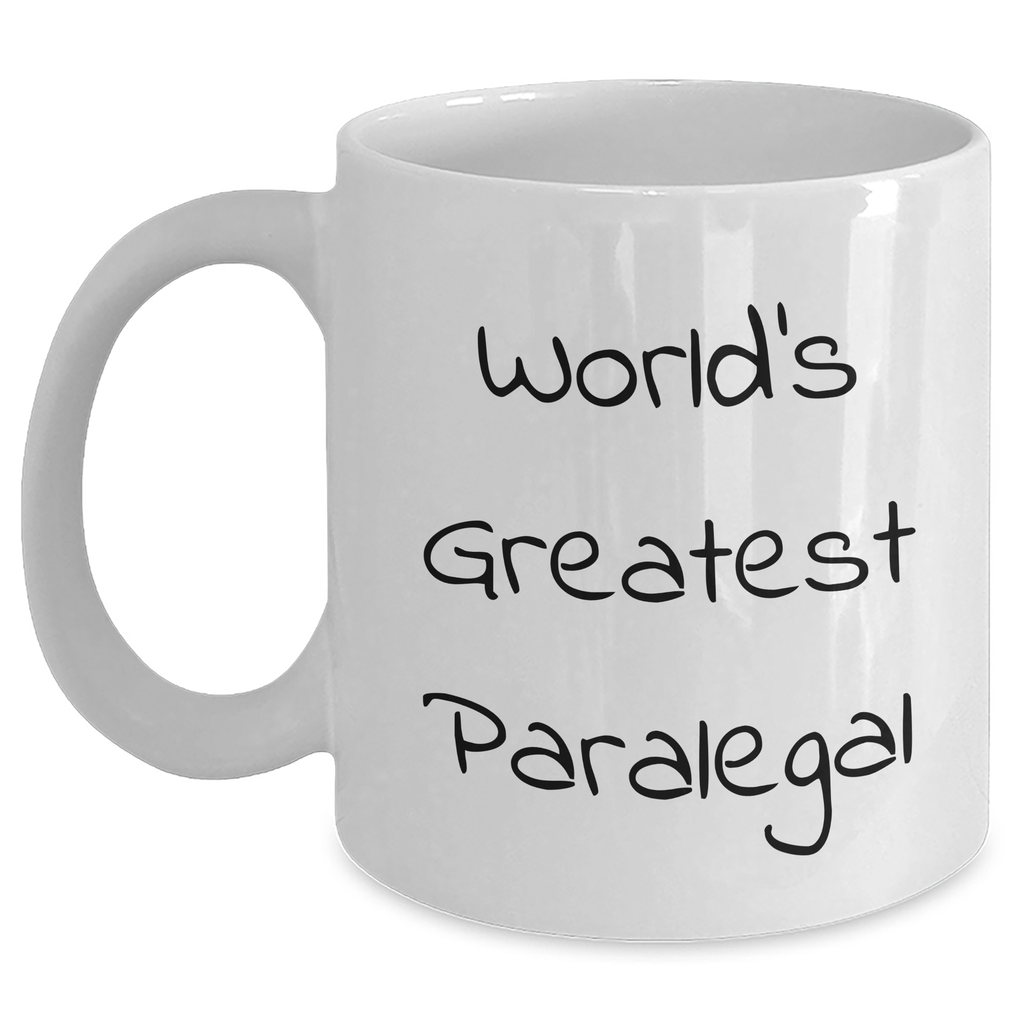 Funny World's Greatest Paralegal Gifts for Mom on Mother's Day White Coffee Mug - Main