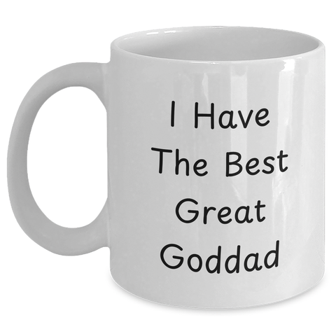 Image of Funny Goddad Gifts from Men to Goddad on Graduation Day with White Coffee Mug - Main