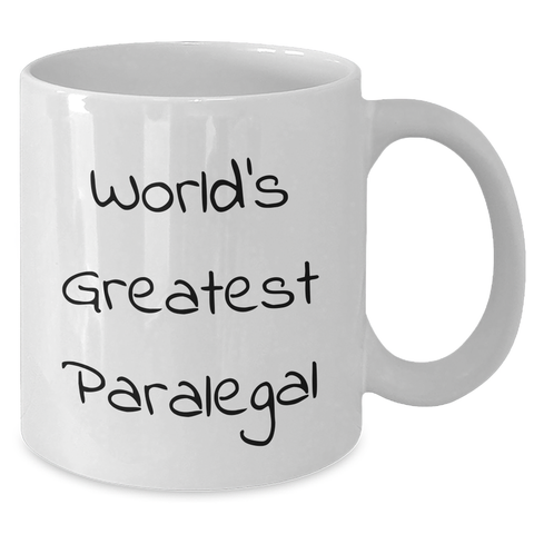 Image of Funny World's Greatest Paralegal Gifts for Mom on Mother's Day White Coffee Mug - Additional