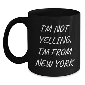 Funny New York Black Coffee Mugs Gifts for Men Women Friends Family from NYC - Main
