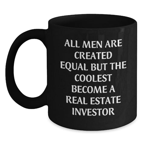 Image of Gifts for Real Estate Investors - Funny Real Estate Quote Black Coffee Mug, Unique Christmas Unique Gifts from Friends to Family Members - Main