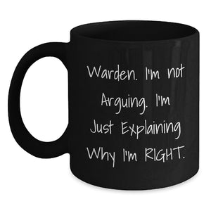 Warden Enthusiast Funny Coffee Mugs Gifts from Men to Friends for Christmas Morning - Main