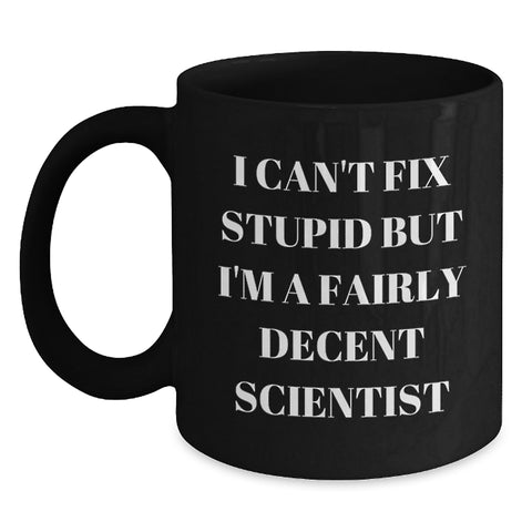 Image of Gifts from Friends and Family for Scientist Men - Funny Black Coffee Mugs - Christmas Unique Gifts for Scientist Men - Main