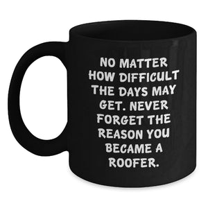 Roofer Inspirational Quote Funny Mug Gifts from Friends for Roofer Men on Mother's Day - Main