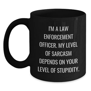 Funny Law Enforcement Officer Gifts from Friends for Men - I'm A Sassy Cop - Unique Birthday Unique Gifts for Law Enforcement Officer - Main
