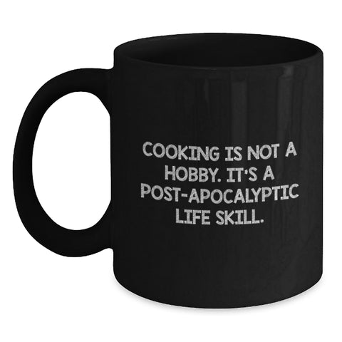 Image of Funny Cooking Quotes Black Coffee Mug Gifts for Dad on Father's Day from Family - Main