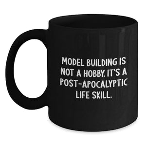 Funny Model Building Gifts for Him Funny Model Building Coffee Mug Birthday Unique Gifts from Friends to Husband - Main