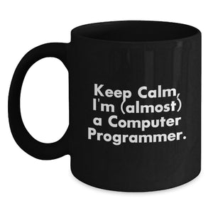 Funny Computer Programmer Quote Gifts from Men to Son, Unique Black Coffee Mug for Computer Programmer Dad, Father's Day Unique Gifts - Main
