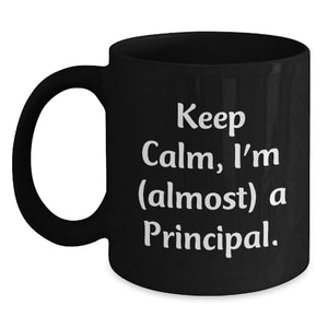 Funny Principal Black Coffee Mugs Gifts from Friends for Graduation Unique Principal - Main