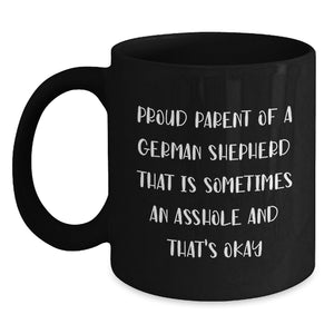 Gifts from Friends for Proud German Shepherd Dog Parents, Funny Coffee Mug, Birthday Unique Presents - Main