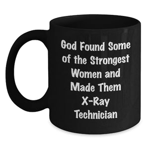 Funny X-Ray Technician Gifts from Women - Black Coffee Mug for Him or Her - Unique Christmas Unique Gifts for X-Ray Technician - Main