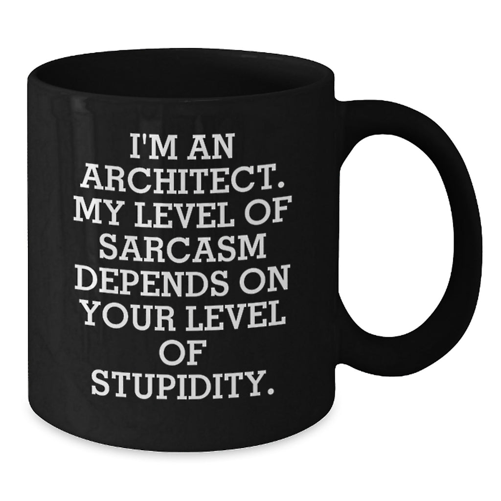 Architect Humor Gifts from Men Women Friends Family - Funny Sarcasm Black Coffee Mug for Architect Men Women Friends Family - Additional