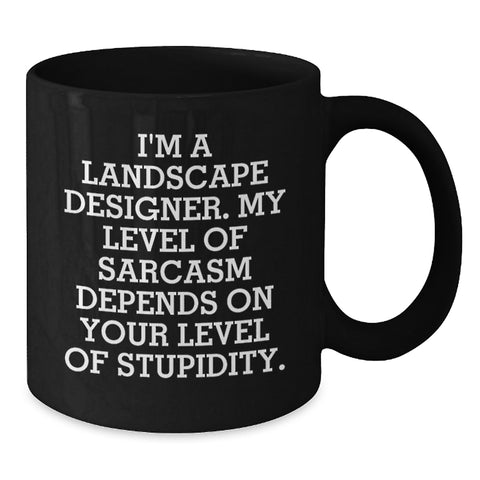 Image of Funny Landscape Designer Gifts from Friends to Coworkers - Unique Black Coffee Mugs for Men and Women Christmas Unique Gifts - Additional
