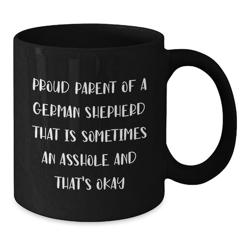 Image of Gifts from Friends for Proud German Shepherd Dog Parents, Funny Coffee Mug, Birthday Unique Presents - Additional