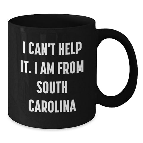 Image of Funny Gifts from Friends and Family to South Carolinians, Unique Black Coffee Mug for Graduation - Additional